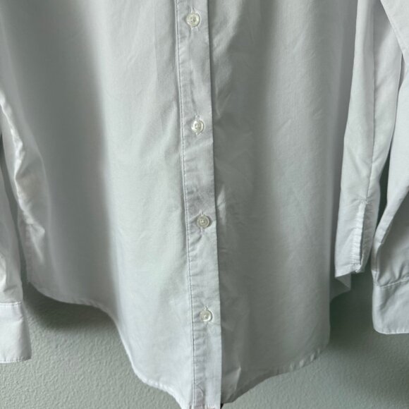 Westbound White Button Down Front AND Back Long Roll Up Sleeves Blouse Size XL - Picture 5 of 7